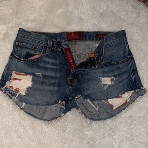 Lucky Brand 221 Style Blue Jean Cutoff Shorts